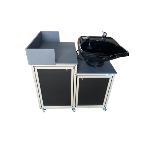 MONSAM Portable Sink 34" L x 26" W Portable Shampoo Sink with Faucet